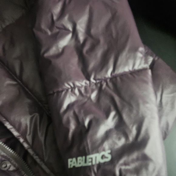 Fabletics Purple Puffer Jacket - Picture 2 of 4